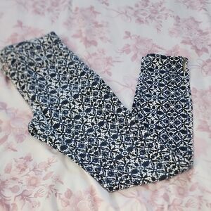Zara Black and White Patterned Pants